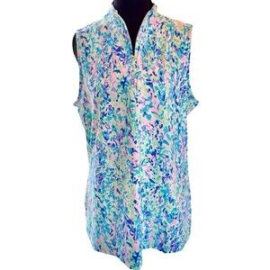 Anthony's Resort Wear Top UPF50 Nylon Spandex Sleeveless Sz L